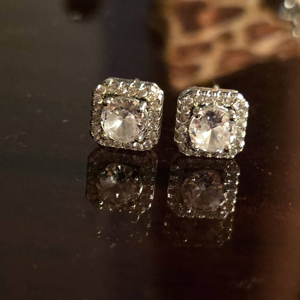 Elegant Silver Stud Earrings